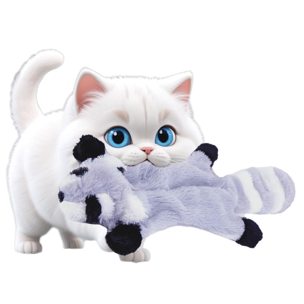 Peluche chat requin
