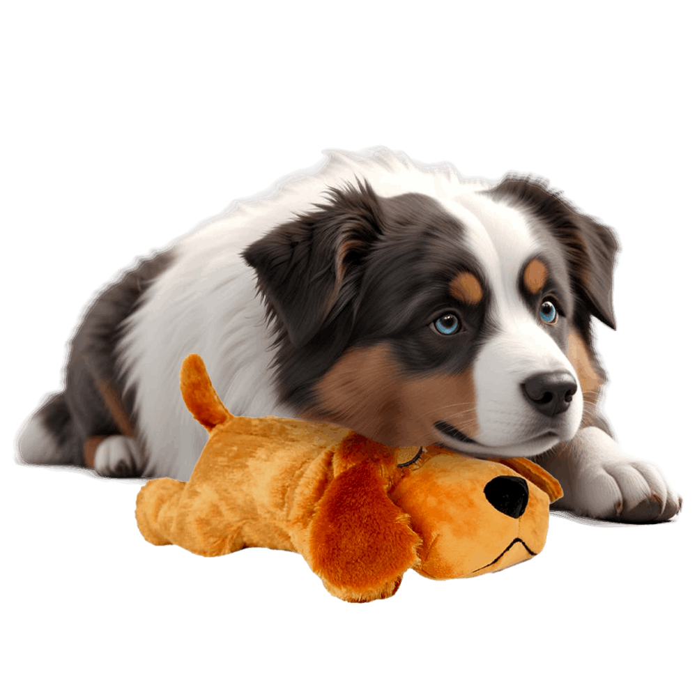 Peluche battement de cœur pour chien