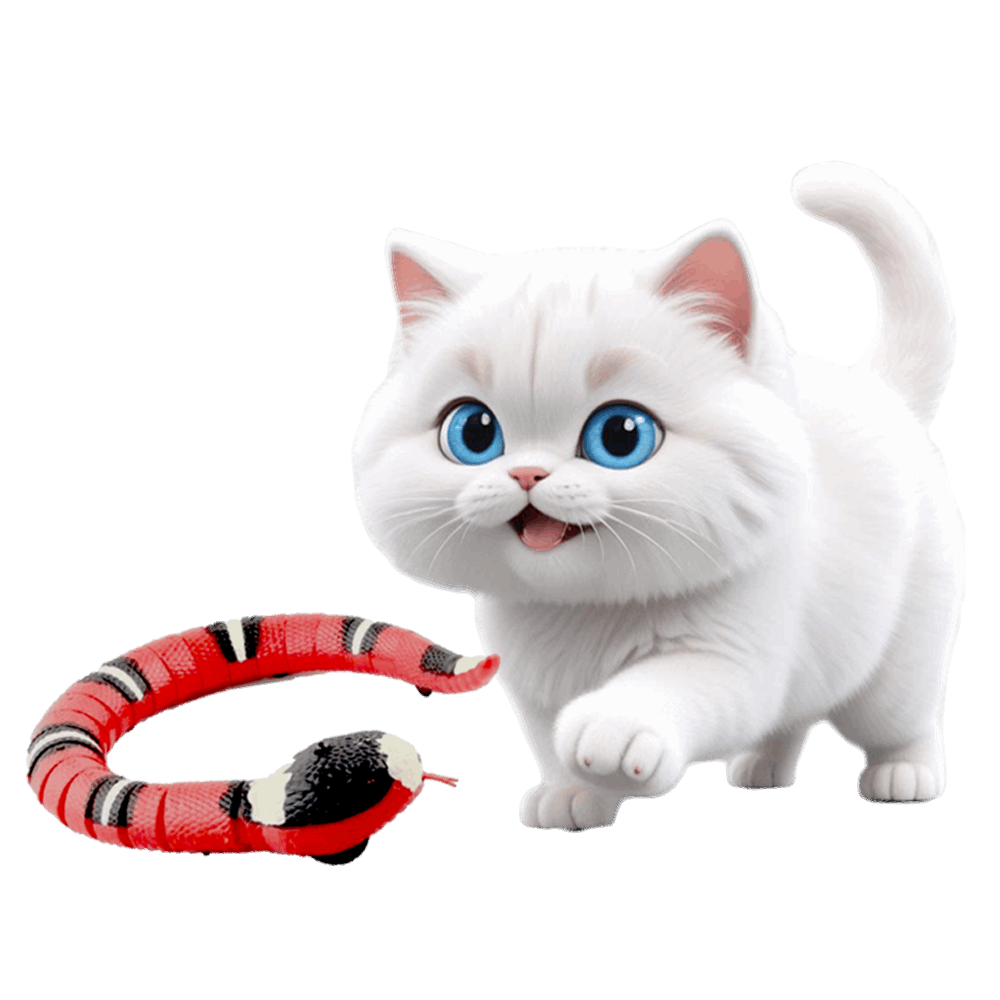 Jouet serpent pour chat