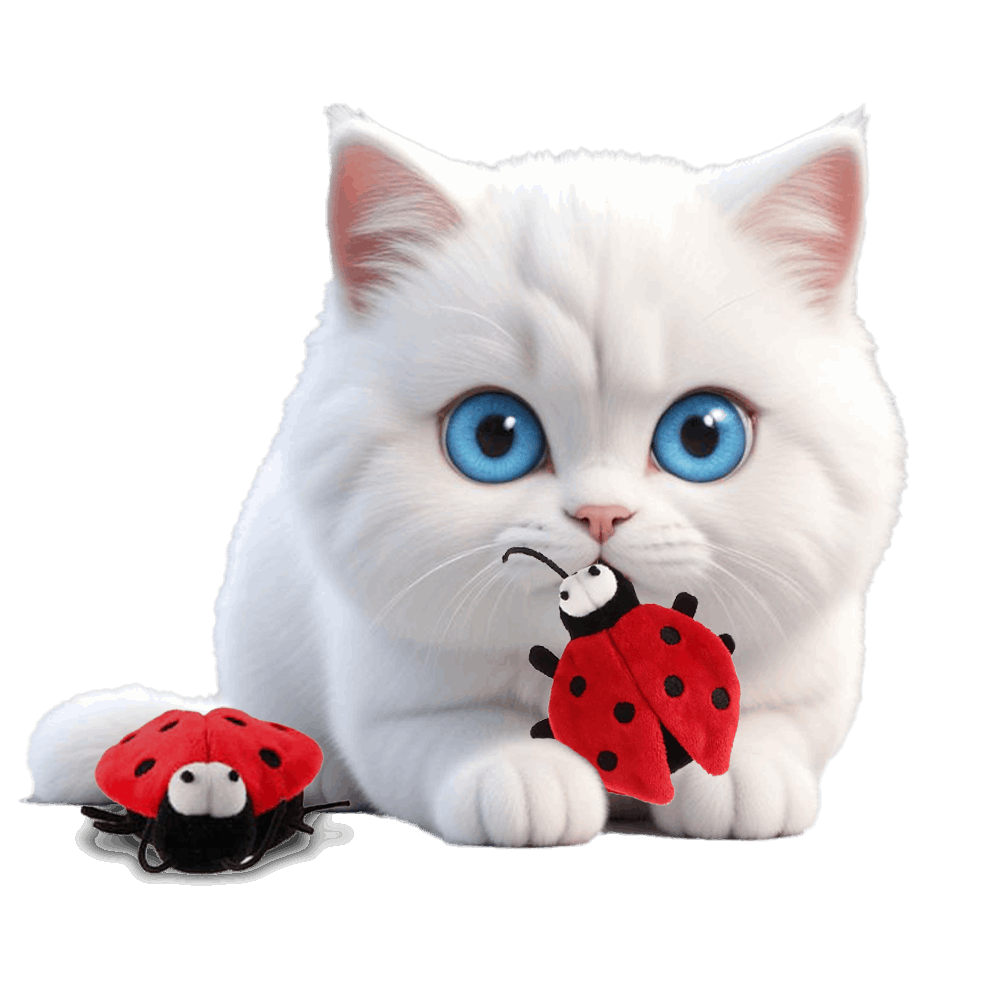 Jouets animaux en peluche pour chat